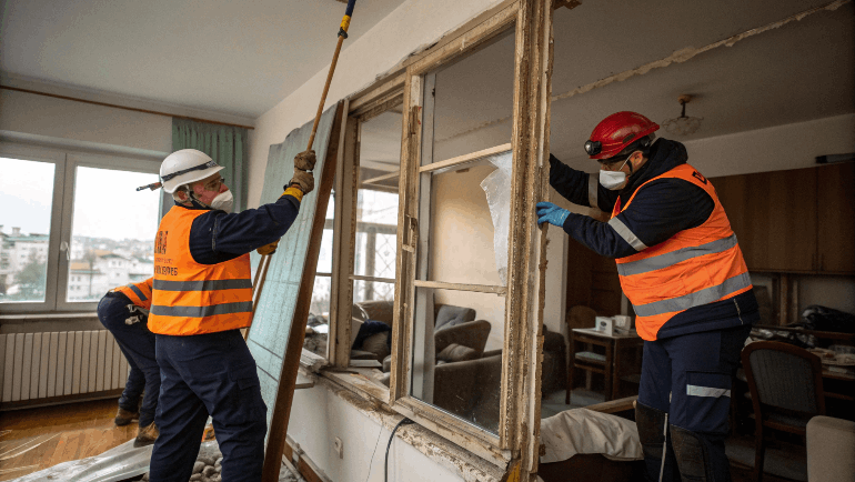 Демонтаж старых окон