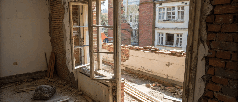 Демонтаж старых окон
